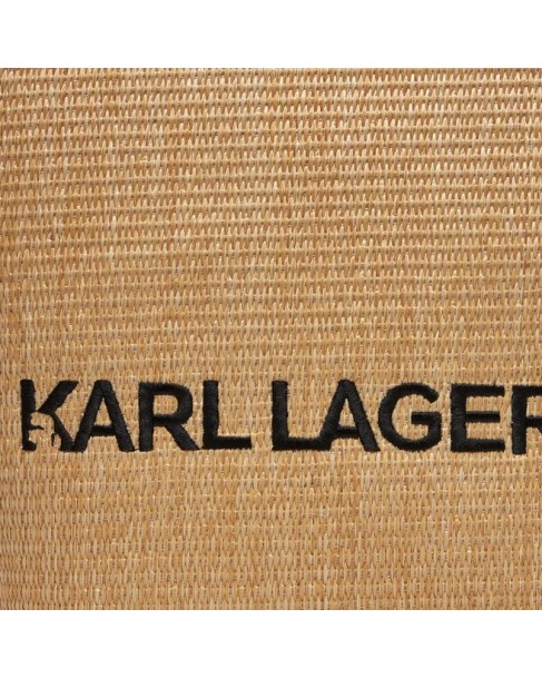 Τσάντα ψάθινη karl Lagerfeld Μπεζ 241W3057-A106