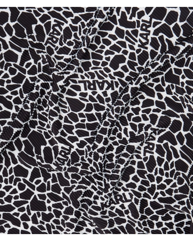 Φουλάρι Karl Lagerfeld Animal print Μαύρο 241W3305 A998-A998 Black/White