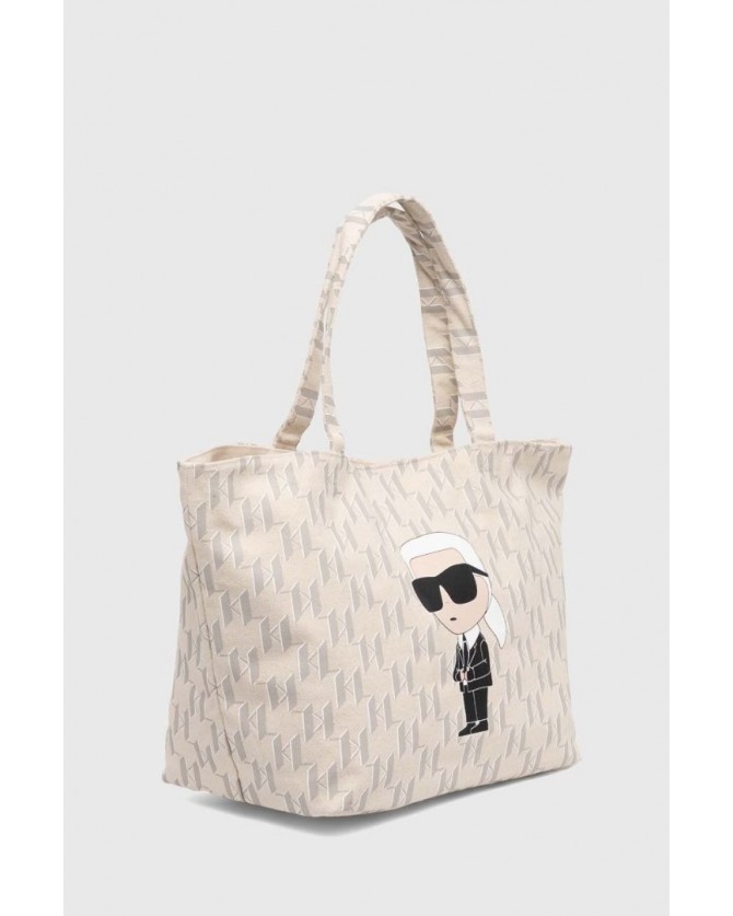 Τσάντα shopper Karl Lagerfeld Εκρού 241W3880 A106-Natural