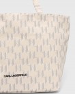 Τσάντα shopper Karl Lagerfeld Εκρού 241W3880 A106-Natural