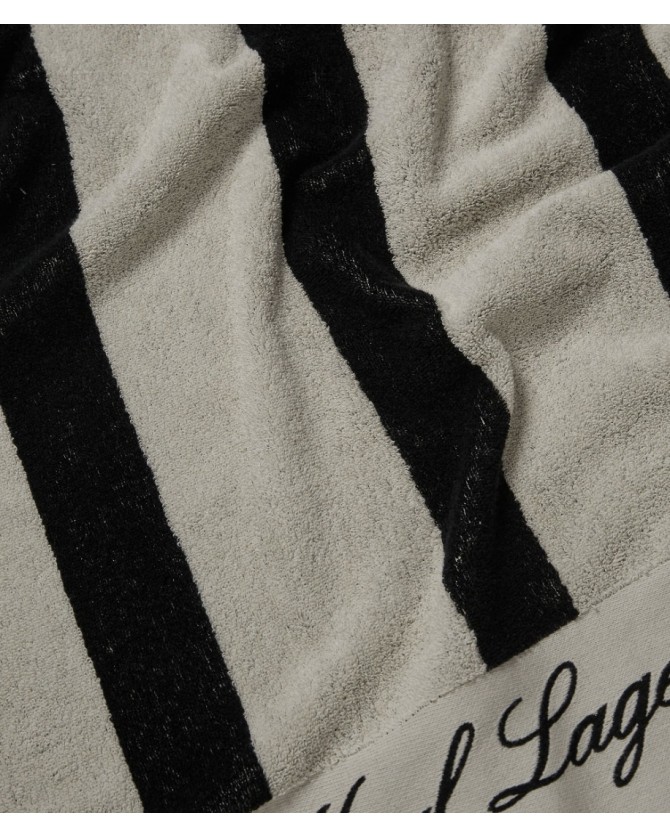 Πετσέτα Karl Lagerfeld Μαύρη-Εκρού 241W3960 999-black