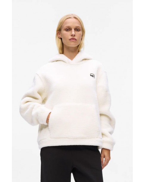 Φούτερ Fleece Karl Lagerfeld Εκρού A4W20047-B09