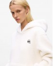 Φούτερ Fleece Karl Lagerfeld Εκρού A4W20047-B09