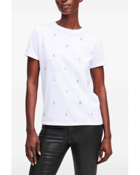 T-Shirt Karl Lagerfeld Λευκό A1W17078-100