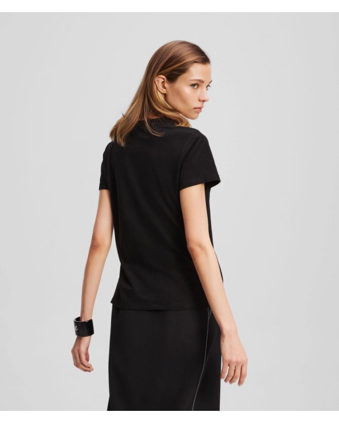 T-Shirt Karl Lagerfeld Μαύρο A3W17070-999
