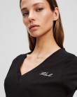 T-Shirt Karl Lagerfeld Μαύρο A3W17070-999