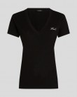 T-Shirt Karl Lagerfeld Μαύρο A3W17070-999
