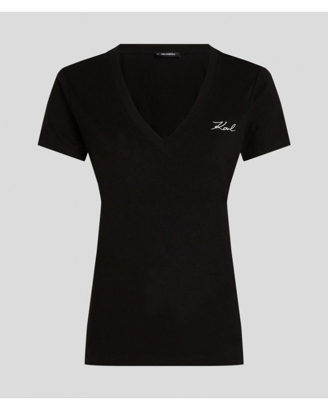 T-Shirt Karl Lagerfeld Μαύρο A3W17070-999