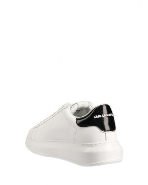 Υπόδημα Sneakers Karl Lagerfeld Λευκό KL52536 010-White Lthr w/Black