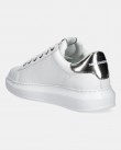 Υπόδημα Sneakers Karl Lagerfeld Λευκό KL52538K 01S-White Lthr w/Silver