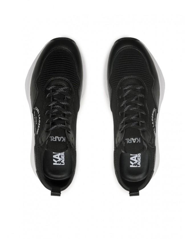 Υπόδημα Sneakers Karl Lagerfeld Μαύρο KL53138 K00-Black Knit Textile