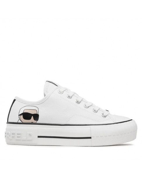 Υπόδημα Sneakers Karl Lagerfeld Λευκό KL60410N 911-White Canvas