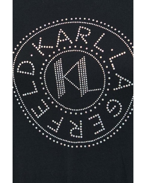 T-shirt Karl Lagerfeld Μαύρο 240W1700 999-Black