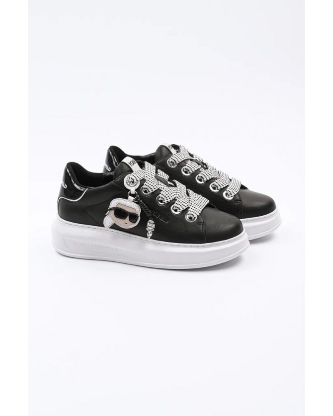 Υπόδημα sneakers Karl Lagerfeld Μαύρο KL62576T 000-Black Lthr