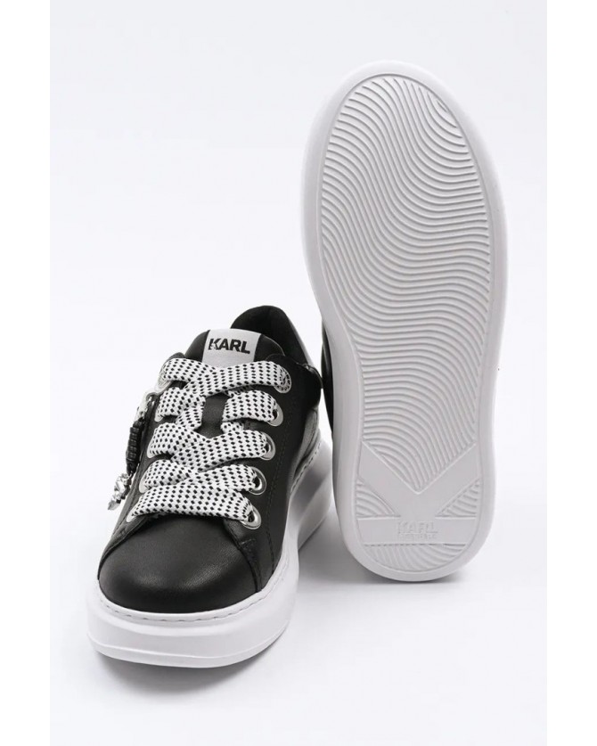 Υπόδημα sneakers Karl Lagerfeld Μαύρο KL62576T 000-Black Lthr