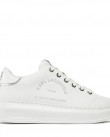Υπόδημα Sneakers Karl Lagerfeld Λευκό KL62539F 01S-White Lthr w/Silver