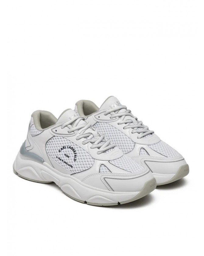Υπόδημα Sneakers Λευκό KL56538A 411-White Lthr & Textile
