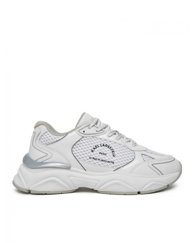 Υπόδημα Sneakers Λευκό KL56538A 411-White Lthr & Textile
