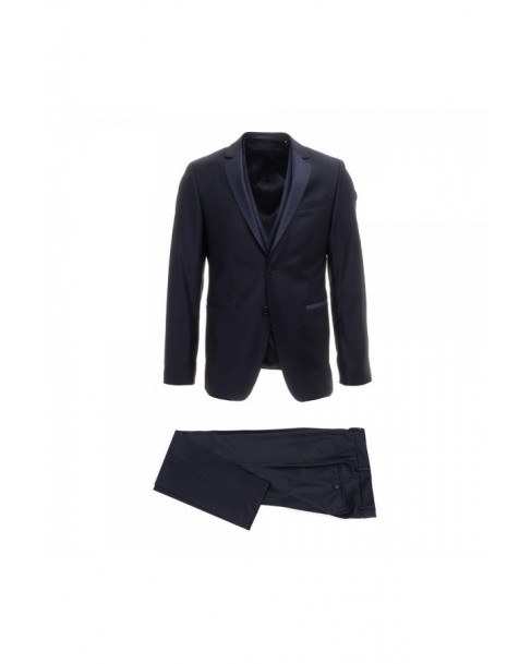 Κοστούμι με γιλέκο Karl Lagerfeld Σκούρο μπλε 115208-1-690