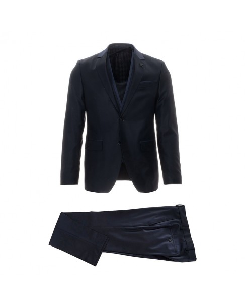 Κοστούμι με γιλέκο Karl Lagerfeld Σκούρο μπλε 115244-521096-1-690