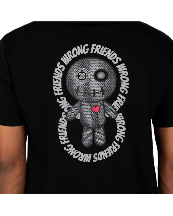 T-shirt WRONG FRIENDS Μαύρη KIOWA T-SHIRT-BLACK