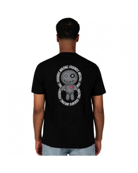 T-shirt WRONG FRIENDS Μαύρη KIOWA T-SHIRT-BLACK