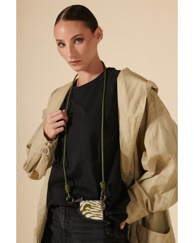 Αξεσουάρ καλώδιο κινητού La Coque Francaise Λαδί UNITED CORD NOLAN KHAKI-BLACK LE317528-KHAKI-BLACK