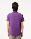 Polo t-shirt ανδρικό Lacoste βαμβακερό Μωβ 3L1212-LIY2 Classic fit