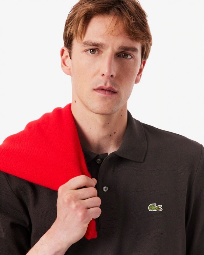 Μπλούζα polo Lacoste Καφέ 3L1312-LSKB