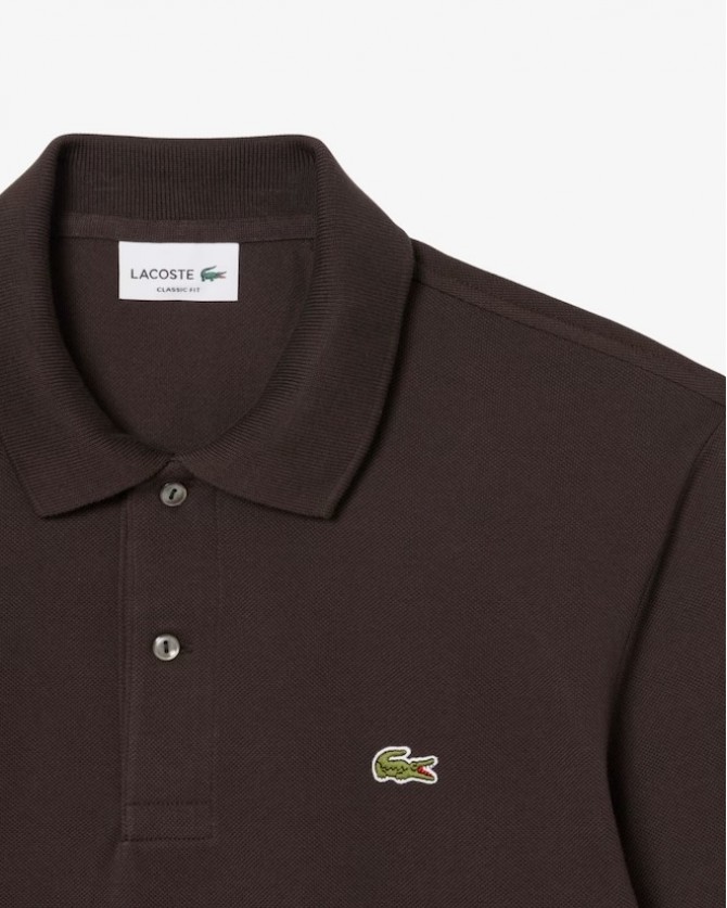 Μπλούζα polo Lacoste Καφέ 3L1312-LSKB