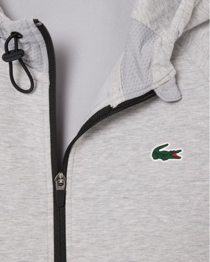 Ζακέτα φούτερ Lacoste Γκρι 3SH8914-L9YA