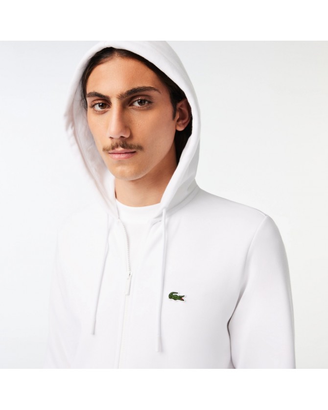 Ζακέτα φούτερ Lacoste Λευκή SH9626-001