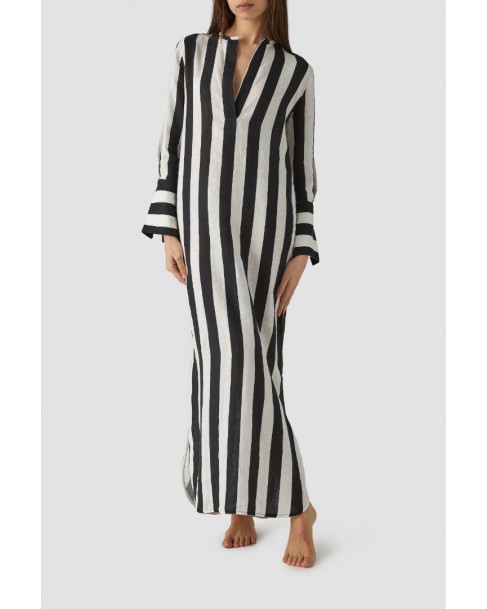 Tunic Mr Mood Λευκή LINETUNIC-BLACK&WHITE