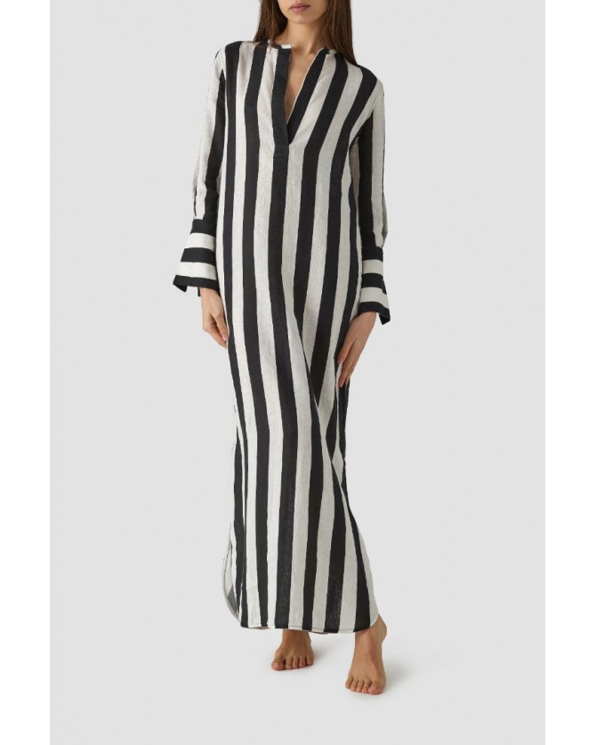Tunic Mr Mood Λευκή LINETUNICE25-BLACK&WHITE