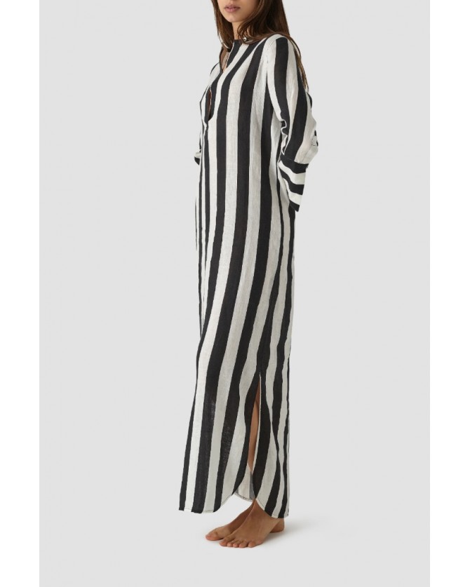 Tunic Mr Mood Λευκή LINETUNICE25-BLACK&WHITE