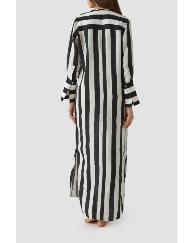 Tunic Mr Mood Λευκή LINETUNICE25-BLACK&WHITE