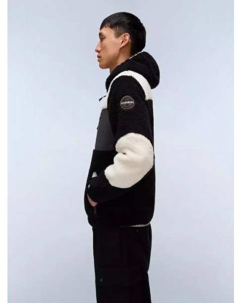 Fleece Napapijri Μαύρο YUPIKFZ3 NP0A4GNT-MCB