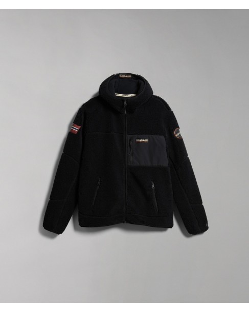 Ζακέτα Fleece Napapijri Μαύρη YUPIK FZH 3 NP0A4GNS 041-black
