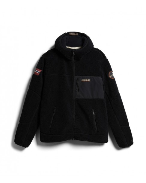 Ζακέτα Fleece Napapijri Μαύρη YUPIK FZH 3 NP0A4GNS 041-black