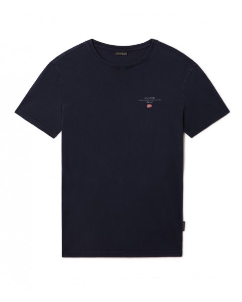 T-shirt ανδρικό Napapijri Σκούρο μπλε βαμβακερό SELBAS NP0A4GBQ 176-Blue marine Regular fit