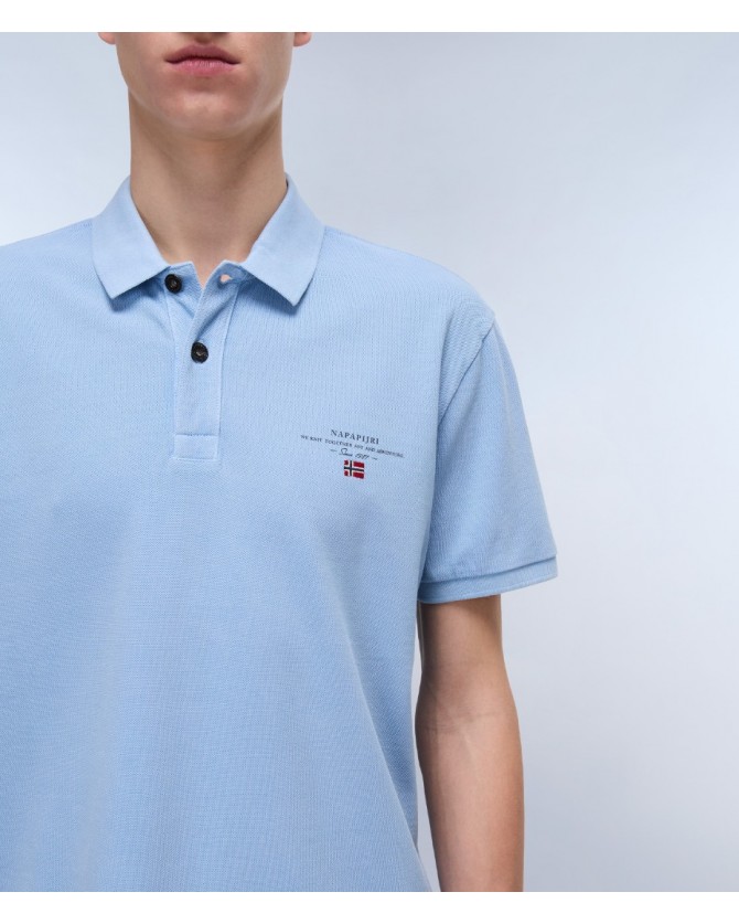 Polo t-shirt Napapijri Σιέλ  ELBAS SS 4 NP0A4GDL-I83