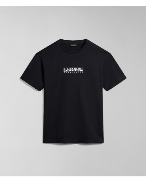 T-shirt Napapijri Μαύρο S-BOX SS NP0A4H8S BLACK-041