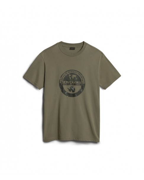 T-shirt Napapijri Λαδί S-BOLLO SS 1 NP0A4H9K GAE-GREEN LICHEN