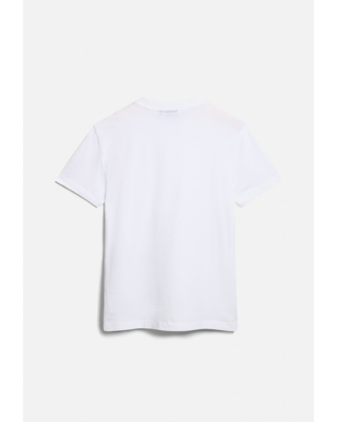 T-shirt Napapijri Λευκό IAATO NP0A4HFZ-N1A