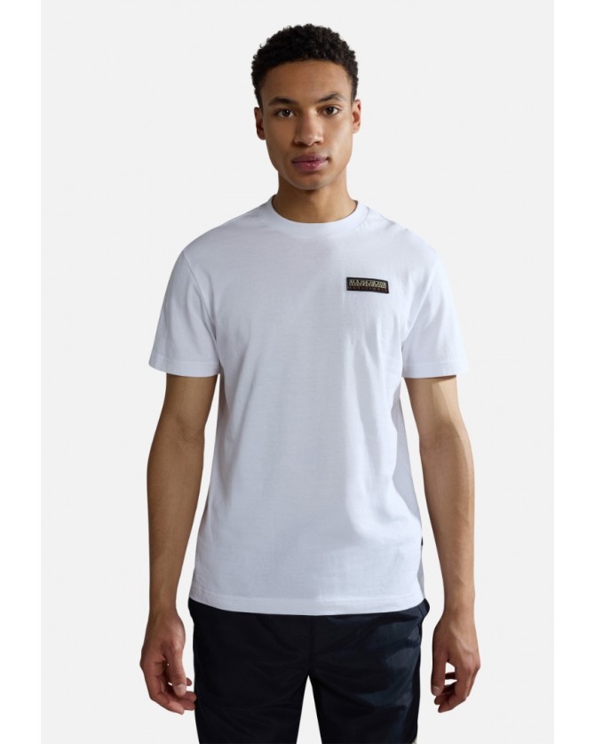 T-shirt Napapijri Λευκό IAATO NP0A4HFZ-N1A