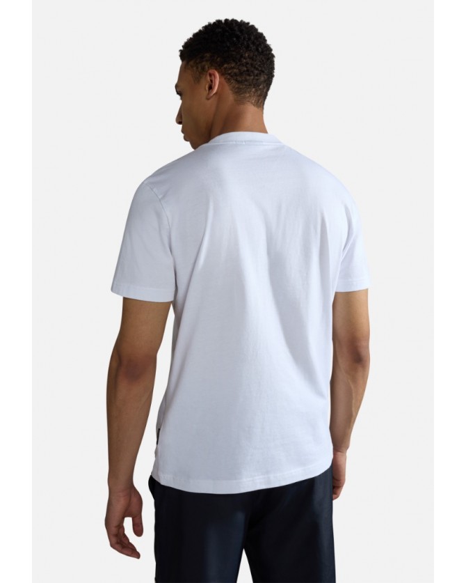 T-shirt Napapijri Λευκό IAATO NP0A4HFZ-N1A