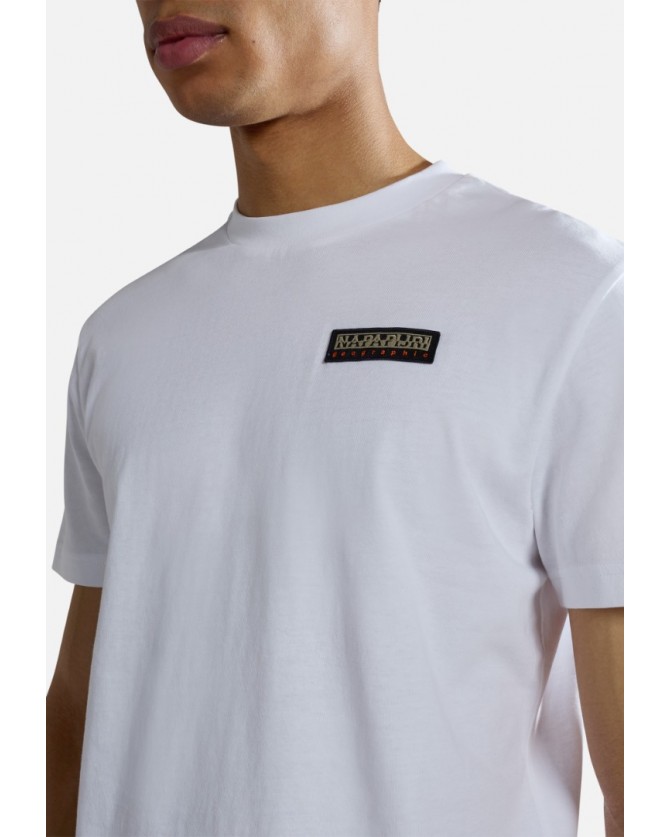 T-shirt Napapijri Λευκό IAATO NP0A4HFZ-N1A
