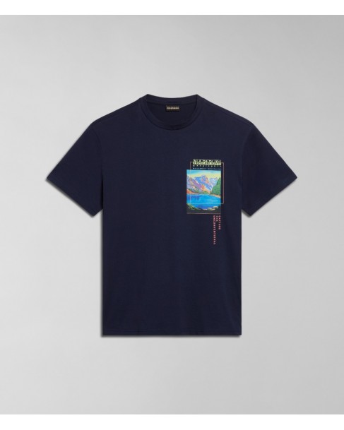 T-shirt Napapijri Σκούρο μπλε S-CANADA NP0A4HQM 176-BLU MARINE