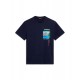 T-shirt Napapijri Σκούρο μπλε S-CANADA NP0A4HQM 176-BLU MARINE