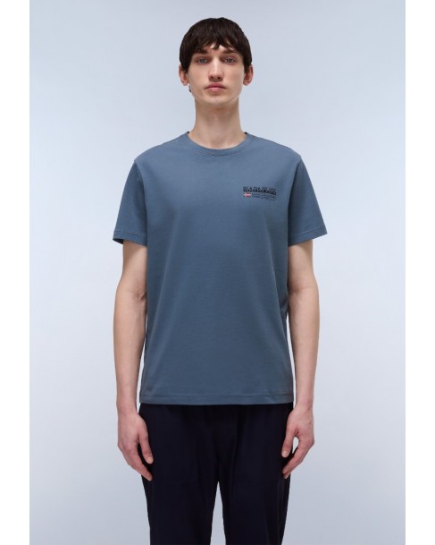 T-shirt Napapijri Μπλε S-KASBA NP0A4HQQ-G1Y
